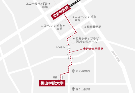 和泉キャンパス 詳細地図