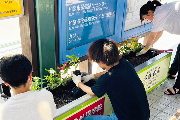 地域の魅力・顔づくりプロジェクトの活動に本学学生が参加しました